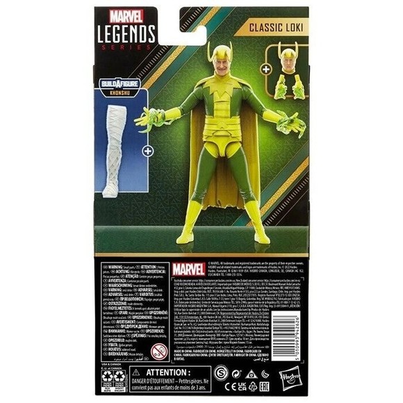 Marvel Legends: Studios Loki - CLASSIC LOKI 6" Figure! BAF Khonshu Unopened - Picture 4 of 4